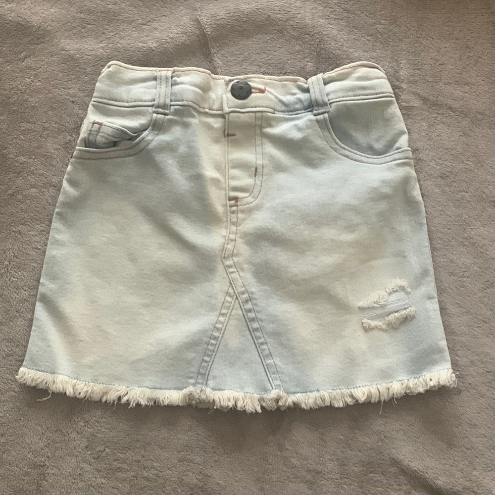 3T light jean skirt